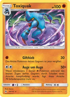 Pokémon-Karte Toxiquak 064/131