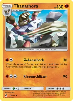 Pokémon-Karte Thanathora 067/131