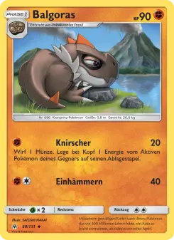 Pokémon-Karte Balgoras 068/131