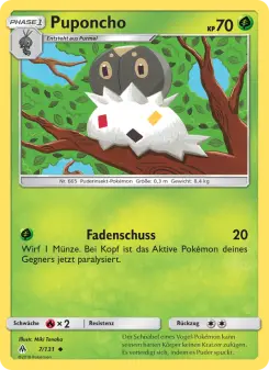 Pokémon-Karte Puponcho 007/131