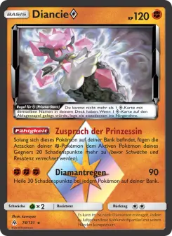 Pokémon-Karte Diancie ◇ 074/131