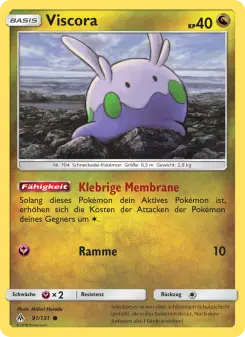 Pokémon-Karte Viscora 091/131
