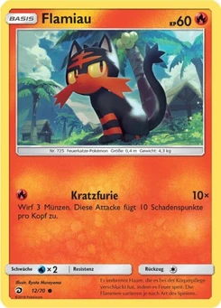 Pokémon-Karte Flamiau 012/070