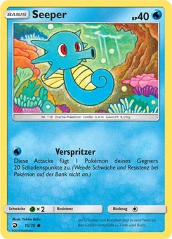 Pokémon-Karte Seeper 015/070