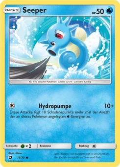 Pokémon-Karte Seeper 016/070