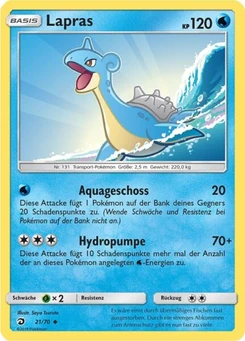 Pokémon-Karte Lapras 021/070