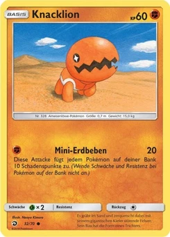Pokémon-Karte Knacklion 032/070