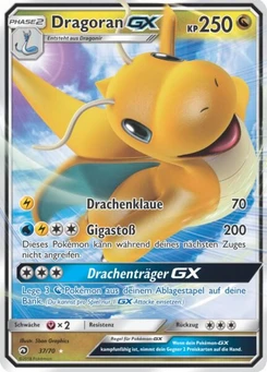 Pokémon-Karte Dragoran GX 037/070