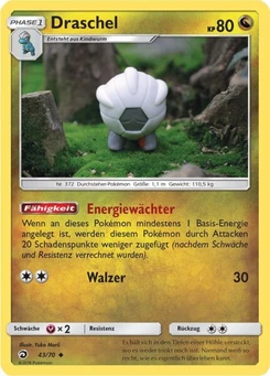 Pokémon-Karte Draschel 043/070