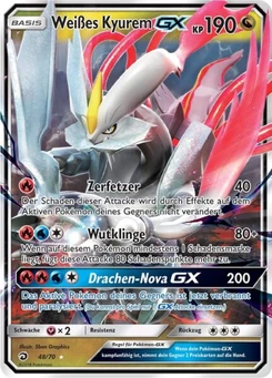 Pokémon-Karte Weißes Kyurem GX 048/070