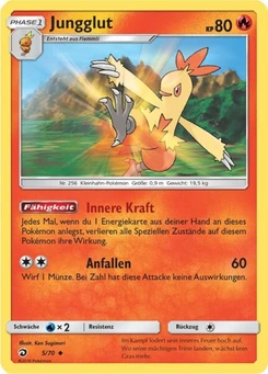 Pokémon-Karte Jungglut 005/070