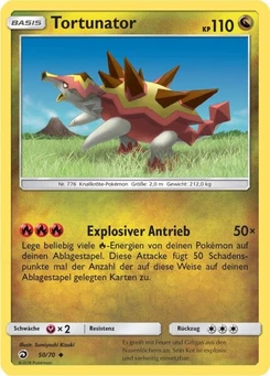 Pokémon-Karte Tortunator 050/070