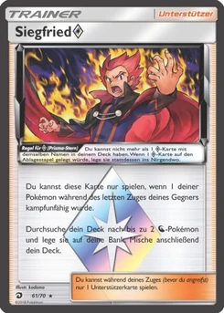 Pokémon-Karte Siegfried ◇ 061/070