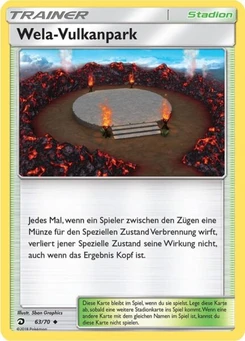 Pokémon-Karte Wela Vulkanpark 063/070