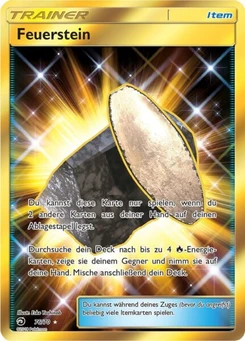 Pokémon-Karte Feuerstein 076/070