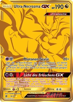 Pokémon-Karte Ultra-Necrozma GX 078/070