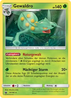Pokémon-Karte Gewaldro 010/168