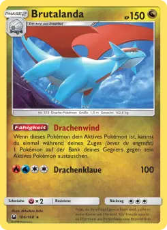 Pokémon-Karte Brutalanda 106/168