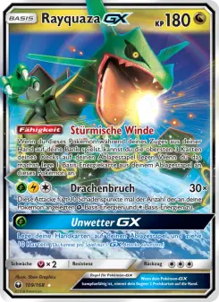 Pokémon-Karte Rayquaza GX 109/168