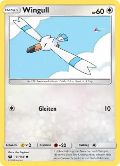 Pokémon-Karte Wingull 111/168