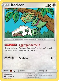 Pokémon-Karte Kecleon 122/168