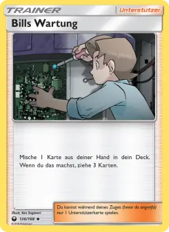 Pokémon-Karte Bills Wartung 126/168