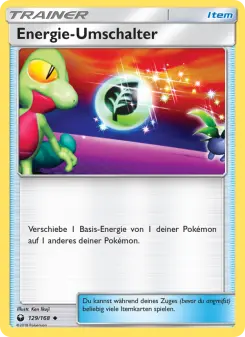 Pokémon-Karte Energie-Umschalter 129/168