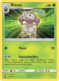 Pokémon-Karte Blanas 013/168