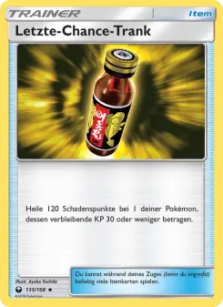 Pokémon-Karte Letzte-Chance-Trank 135/168