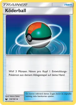 Pokémon-Karte Köderball 138/168