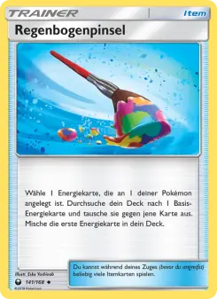 Pokémon-Karte Regenbogenpinsel 141/168