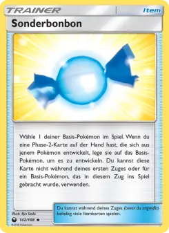 Pokémon-Karte Sonderbonbon 142/168