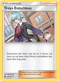 Pokémon-Karte Troys Entschluss 145/168