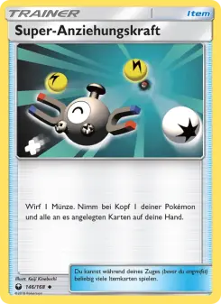 Pokémon-Karte Super-Anziehungskraft 146/168