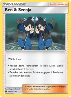 Pokémon-Karte Ben & Svenja 148/168