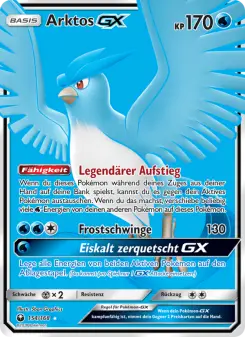 Pokémon-Karte Arktos GX 154/168