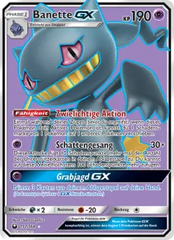 Pokémon-Karte Banette GX 157/168