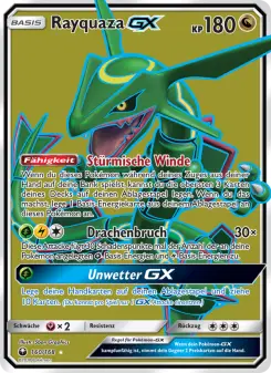 Pokémon-Karte Rayquaza GX 160/168