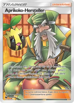 Pokémon-Karte Aprikoko-Hersteller 161/168