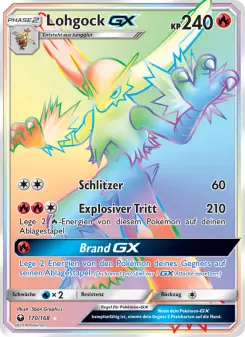 Pokémon-Karte Lohgock GX 170/168