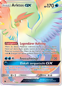 Pokémon-Karte Arktos GX 171/168