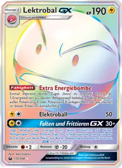 Pokémon-Karte Lektrobal GX 172/168