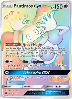 Pokémon-Karte Pantimos GX 173/168