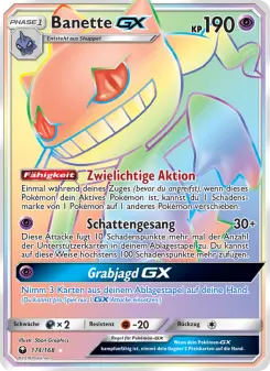 Pokémon-Karte Banette GX 174/168
