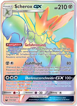 Pokémon-Karte Scherox GX 175/168
