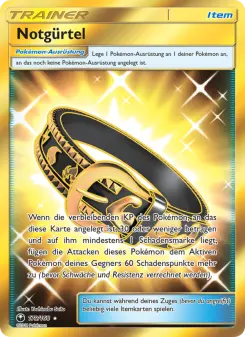 Pokémon-Karte Notgürtel 179/168