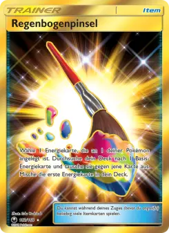 Pokémon-Karte Regenbogenpinsel 182/168