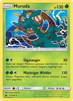 Pokémon-Karte Moruda 022/168