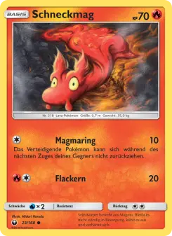 Pokémon-Karte Schneckmag 023/168