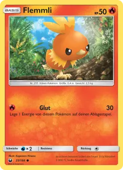 Pokémon-Karte Flemmli 025/168